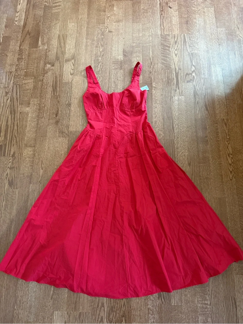 Abercrombie & Fitch Vibrant Red Sleeveless Maxi Dress